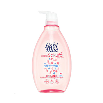 Baby Mild White Sakura Organic Head & Body Baby Bath 800 ml