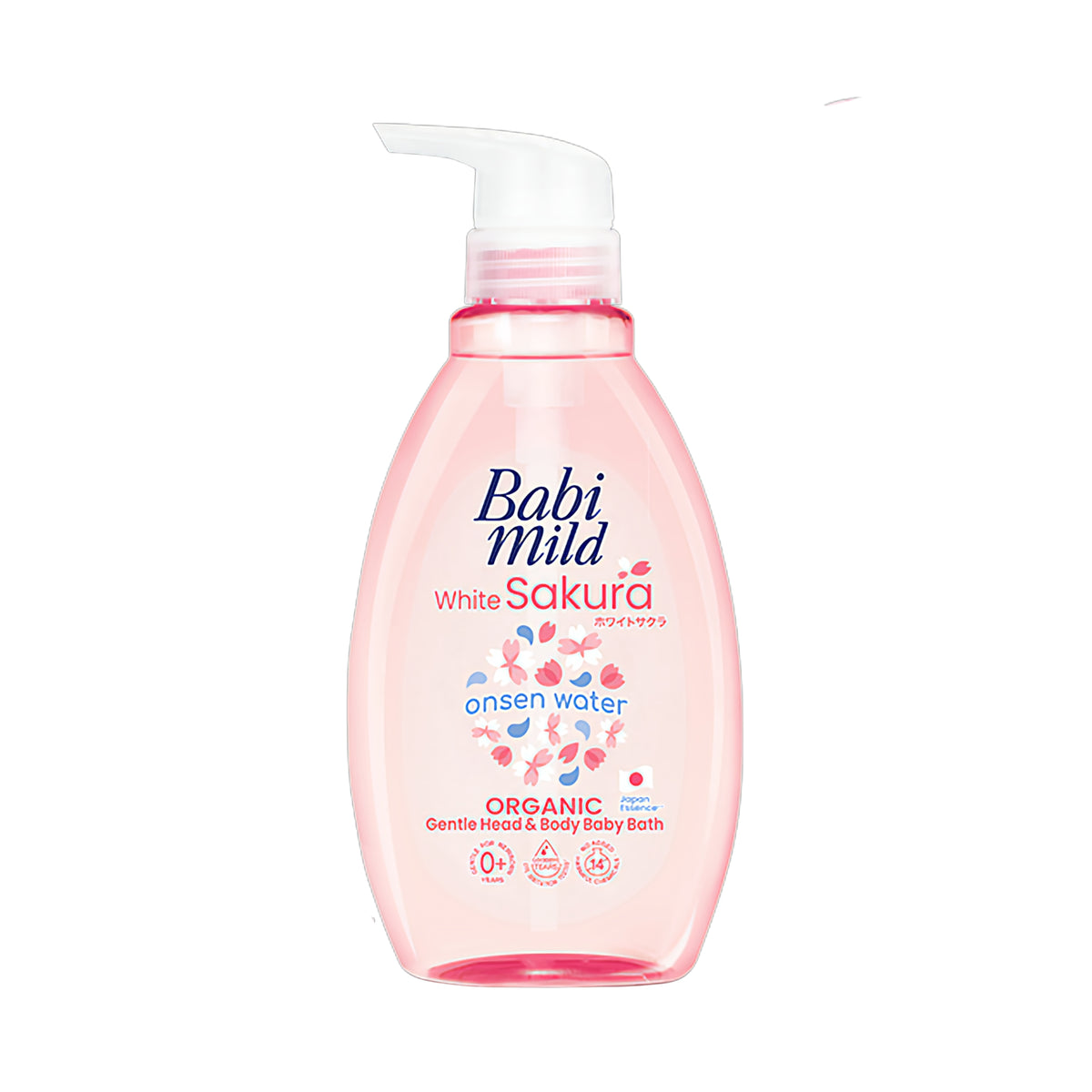 Baby Mild White Sakura Organic Head & Body Baby Bath 380 ml