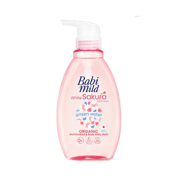 Baby Mild White Sakura Organic Head & Body Baby Bath 380 ml