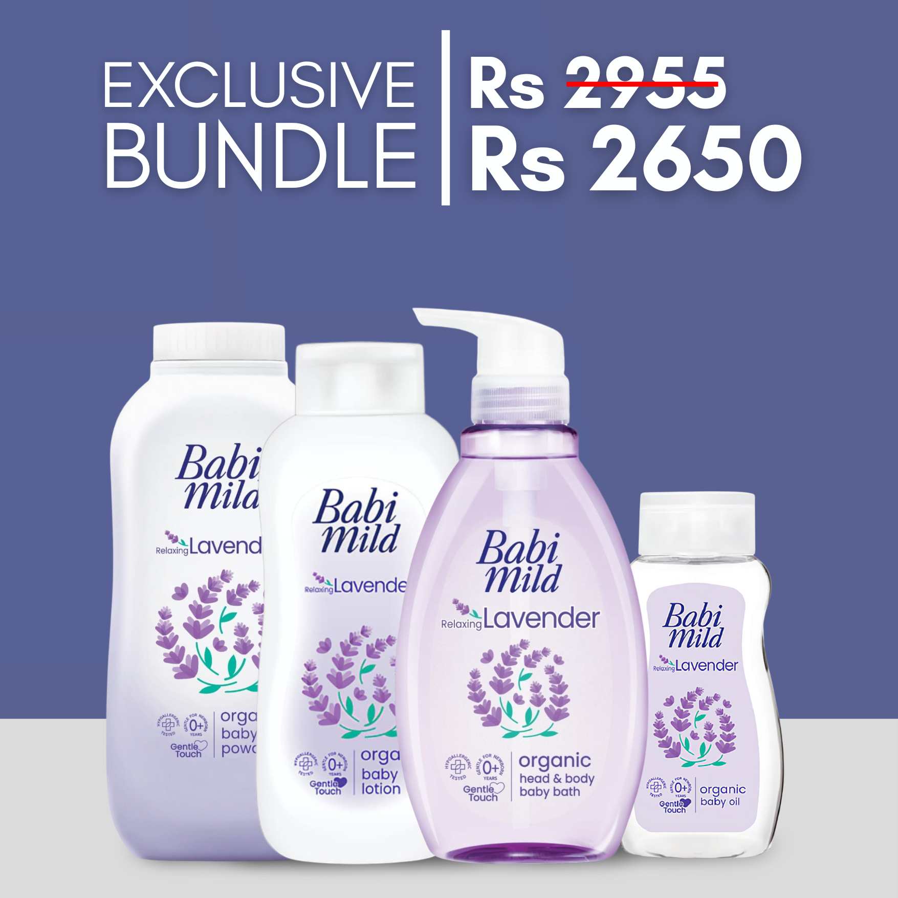 Babi Mild Lavender Baby Care Bundle