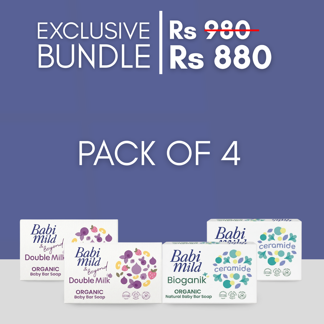 Babi Mild Baby Bar Soap Value Bundle (pack of 4) - Babi Mild Pakistan