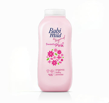 Babi Mild & Beyond Sweety Pink Organic Baby Powder 160 g - Babi Mild Pakistan