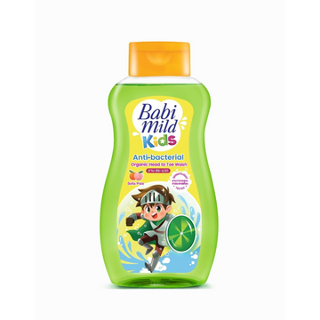Baby Mild Kids Antibacterial Organic Head to Toe Wash Soda Popz 190 ml