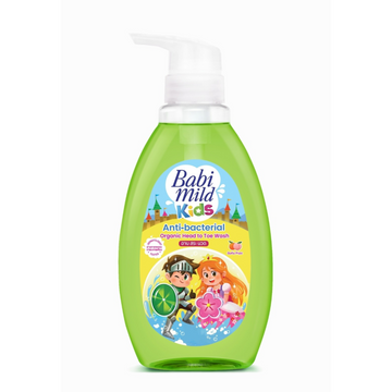 Baby Mild Kids Antibacterial Organic Head to Toe Wash Soda Popz 390 ml