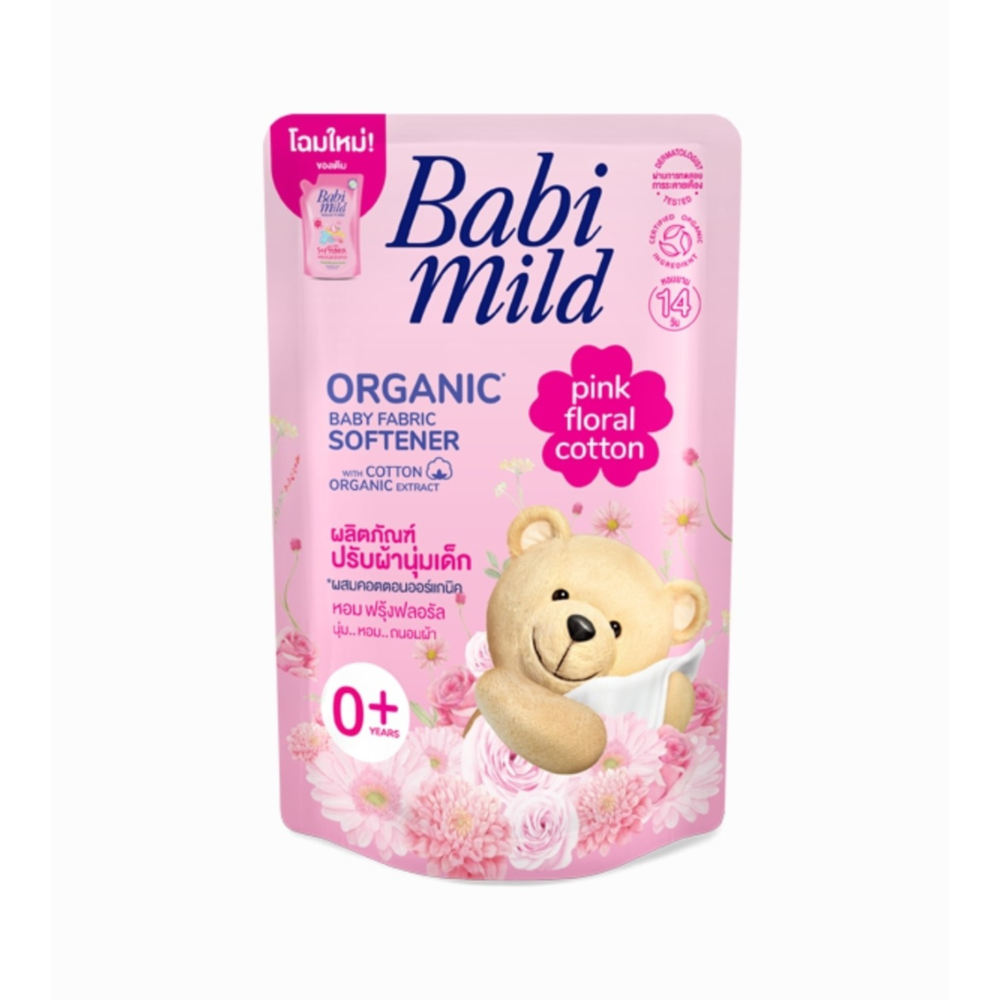Baby Mild Pink Floral Fabric Softener 570ml Refill