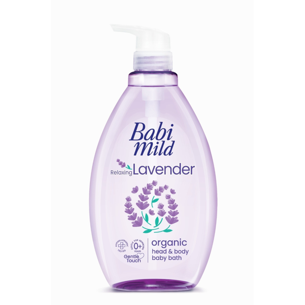 Baby Mild Relaxing Lavender Organic Head & Body Baby Bath 800 ml