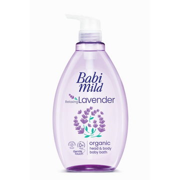 Baby Mild Relaxing Lavender Organic Head & Body Baby Bath 800 ml