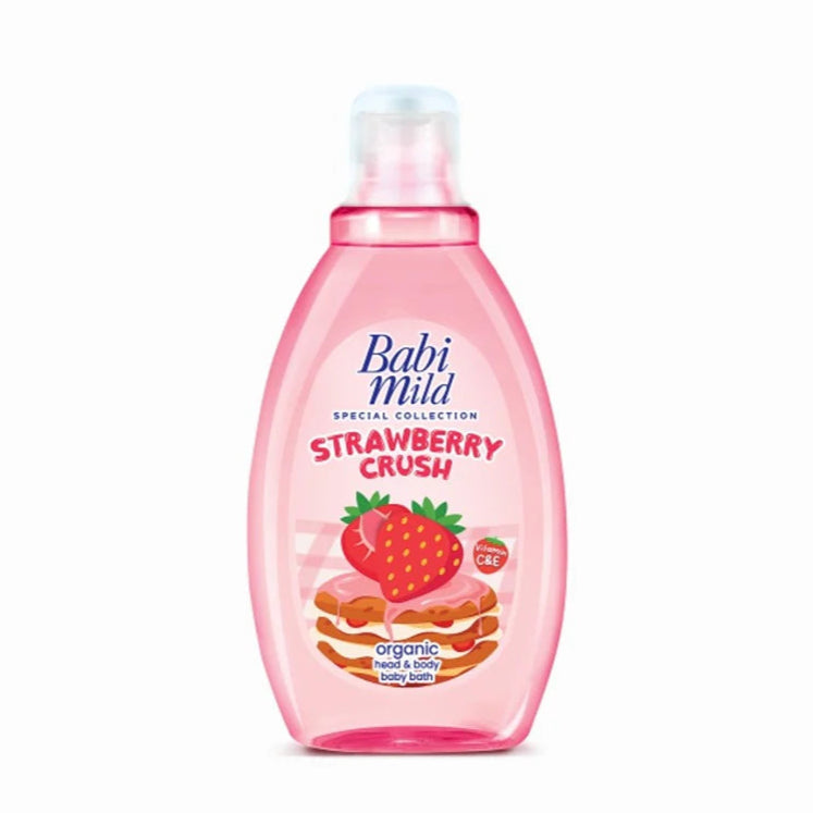 Baby Mild Strawberry Crush Organic Head & Body Baby Bath 180 ml