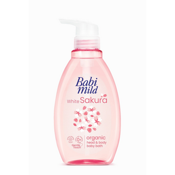 Baby Mild White Sakura Organic Head & Body Baby Bath 380 ml